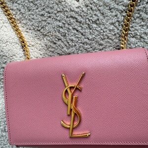 YSL saint Laurent pink Kate chain bag
